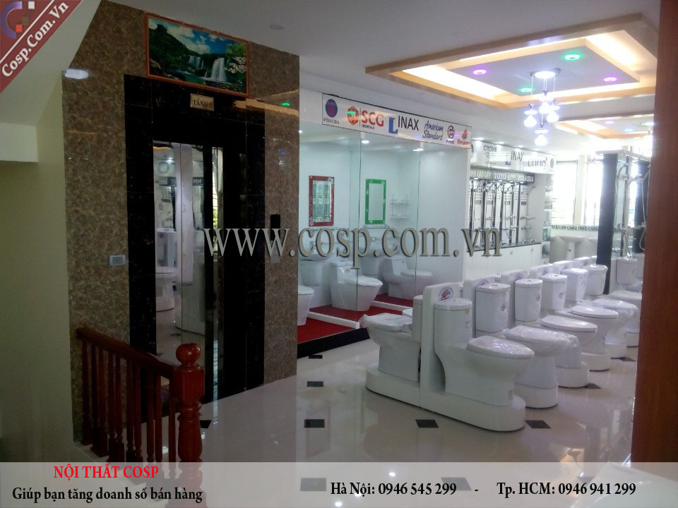 Thi công cửa hàng VLXD chị Ước- Hà Nam